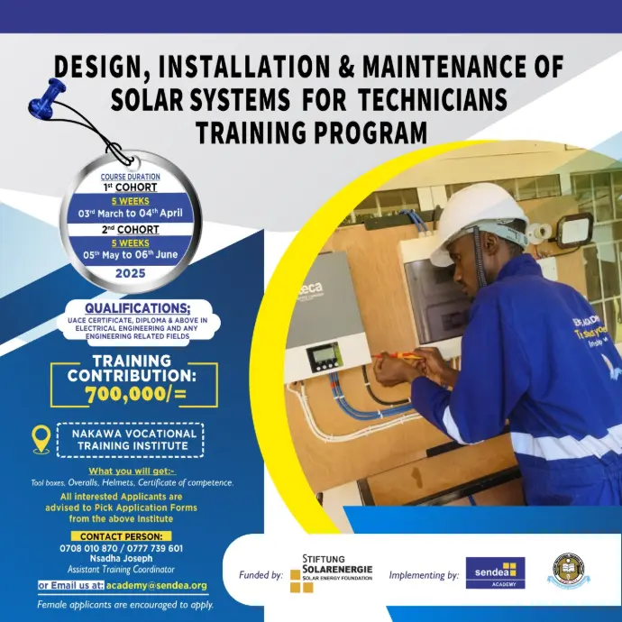 Design, installation and maintenance of PV solar systems for technicians