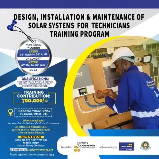 Design, installation and maintenance of PV solar systems for technicians